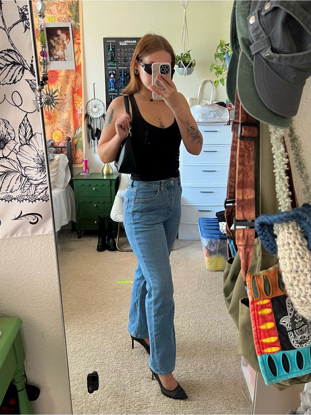 Fabletics Light Blue Straight-Leg Jeans